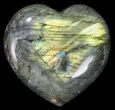 Flashy Polished Labradorite Heart #58864-1